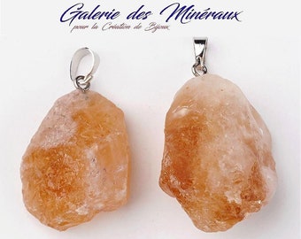 CITRINE Pendant of 50 to 100 CARATS Extra Quality in free form natural stone lithotherapy