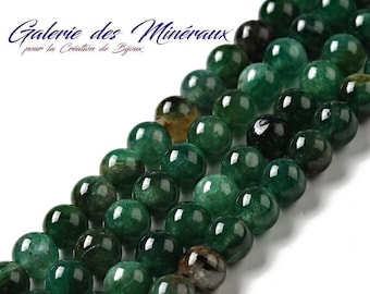 EMERALD gemstone natural fine stone in batch of round beads in 6mm 8mm 10mm: jewelry creation & creative hobbies