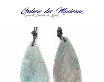 AMAZONITE in Pendant of 85 to 105 CARATS Extra Quality in drop shape natural stone lithotherapy