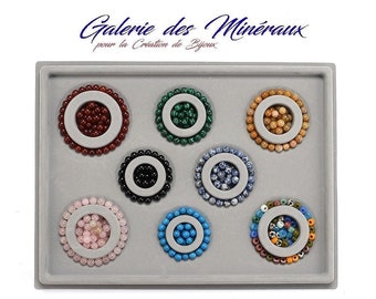 Plateau Feutré pour Conception Bracelets à Perles  (34.5cm x 26.5cm)  avec 8 mesures : idéales création de Bijoux et loisirs créatifs