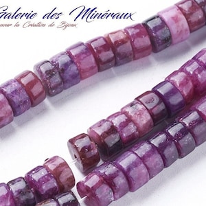 Natürlicher KUNZITE-Edelstein in vielen 6-mm-Heishi-Rondelle-Perlen: Schmuckherstellung & kreative Hobbys