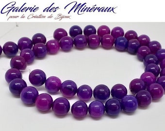 SUGILITE gem natural fine stone in batch of round beads in 6mm 8mm 10mm: jewelry creation & creative hobbies