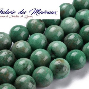 GREEN ONYX gemstone natural stone in batch of round beads in 6mm 8mm 10mm: jewelry creation & creative hobbies