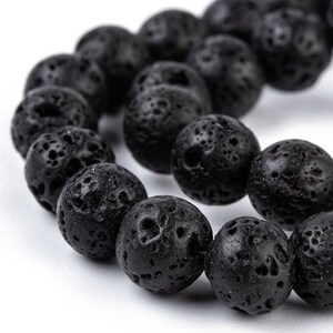 LAVA STONE gemstone natural stone in batch of round beads in 6mm 8mm 10mm: jewelry creation & creative hobbies image 5