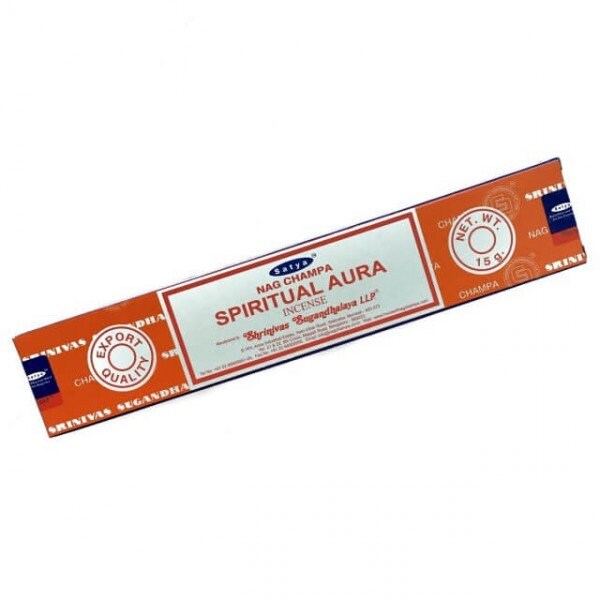 Bâtons Encens Satya Spiritual Aura Pour Vos Séances de Méditation, Relaxation ou Chasser Les Énergie