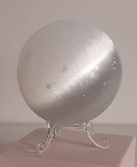 Sphère en Sélénite Qualité Extra - 500Gr Lithothérapie Energies Positives