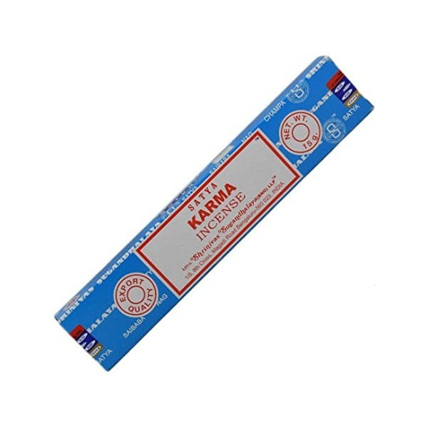 Bâtons Encens Satya Karma Pour Vos Séances de Méditation, Relaxation ou Chasser Les Énergies Négativ