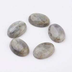 LABRADORITE pierre naturelle cabochon ovale en 14x10mm, 18x13mm, 25x18mm et 40x30mm : création bijoux, macramé et loisirs créatifs image 6