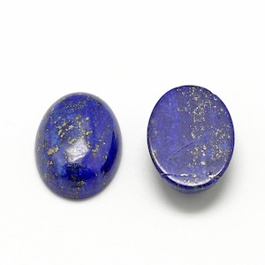 LAPIS LAZULI pierre naturelle cabochon ovale en 14x10mm, 18x13mm, 25x18mm et 40x30mm : création bijoux, macramé et loisirs créatifs image 9