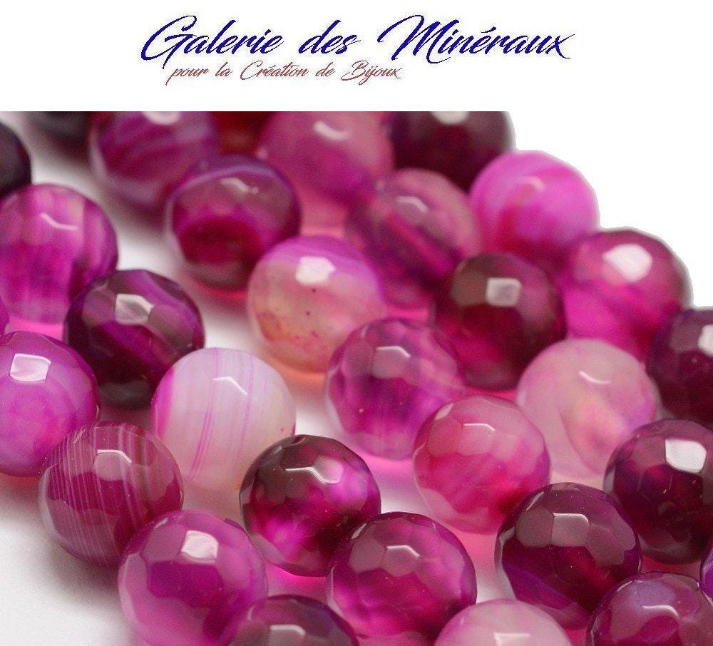 Collier En Argent Sterling Avec Pendentif Agate Rose - Marque ButterflyBIJOUX - Neuf Sans Emballage