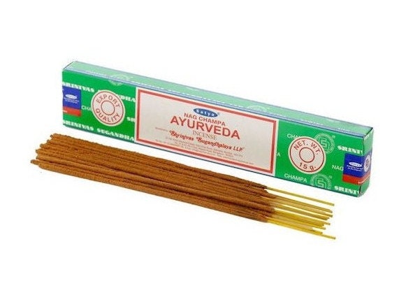 Bâtons Encens Satya Ayurveda Pour Vos Séances de Méditation, Relaxation ou Chasser Les Énergies Néga