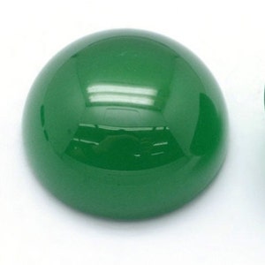 ONYX VERT pierre naturelle en cabochon rond lisse en 8mm: idéale pour la création de bijoux et loisirs créatifs 1 seule pièce