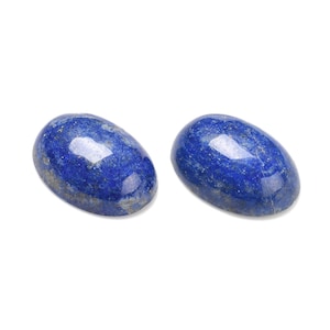 LAPIS LAZULI pierre naturelle cabochon ovale en 14x10mm, 18x13mm, 25x18mm et 40x30mm : création bijoux, macramé et loisirs créatifs image 6