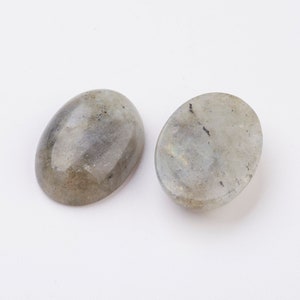 LABRADORITE pierre naturelle cabochon ovale en 14x10mm, 18x13mm, 25x18mm et 40x30mm : création bijoux, macramé et loisirs créatifs image 5