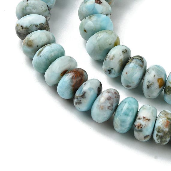 Larimar - Cuenta De Piedra Natural - Joyería
