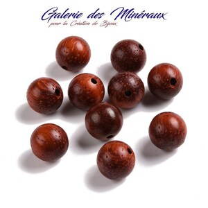 70 Perles En Bois Beige & Noir - 8mm Rondes - Lot Pour Création Bijoux DIY - Neuf