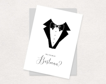 Will you be my.. ? Bestman, Groomsman, Usher digital card download