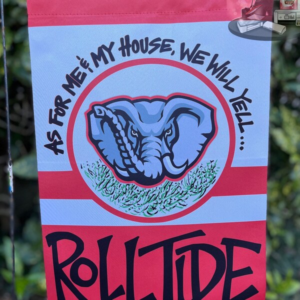 University of Alabama Yard Flags Etsy