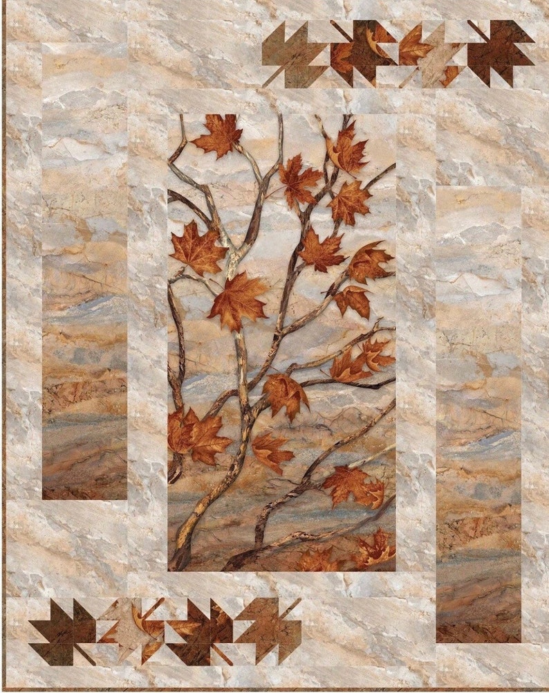 Northcott Fabrics Stonehenge Windswept Quilt Top Kit binding Etsy