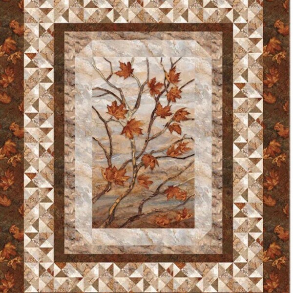 Northcott fabrics Windswept Collection November Night quilt top kit 68x82 11 plus yards in kit