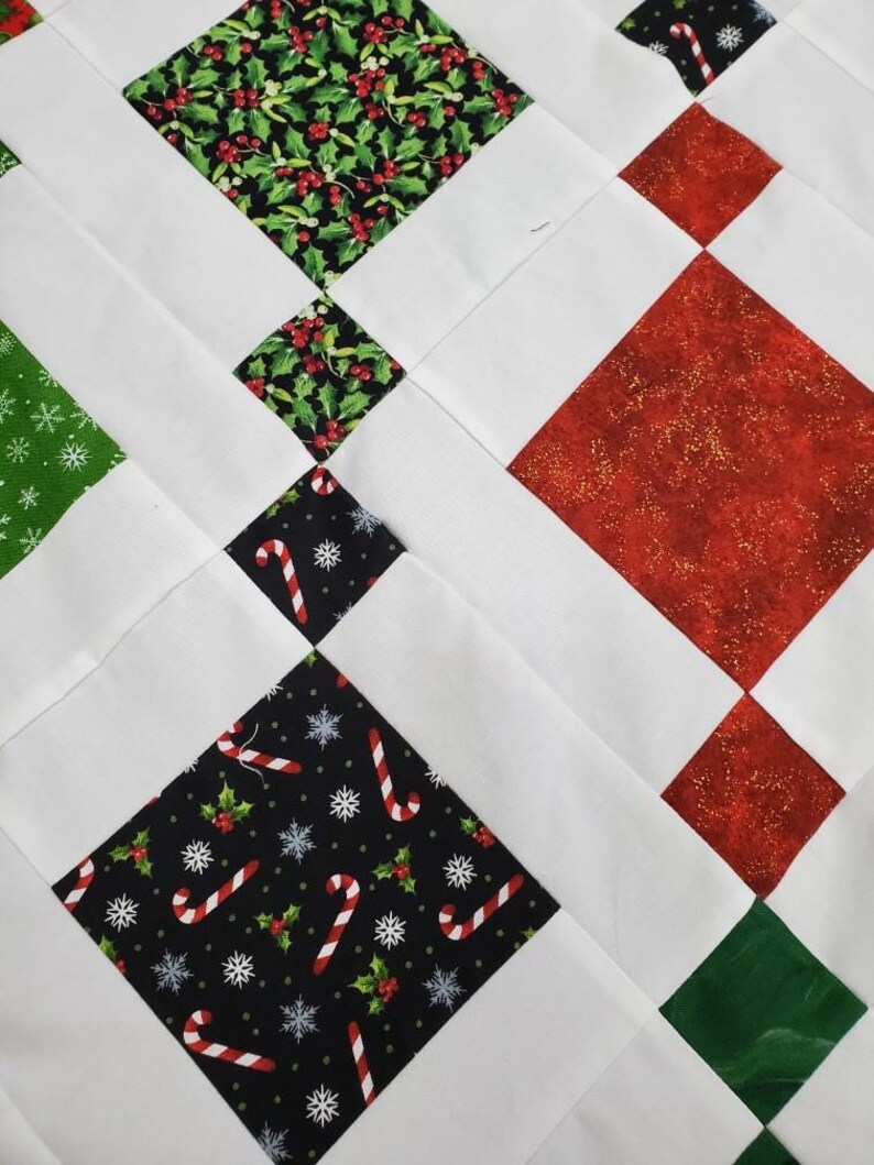 Northcott Fabric Christmas Chandelier Pre Cut Quilt Kit 63x63 Top and