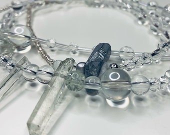 Conta de quartzo transparente