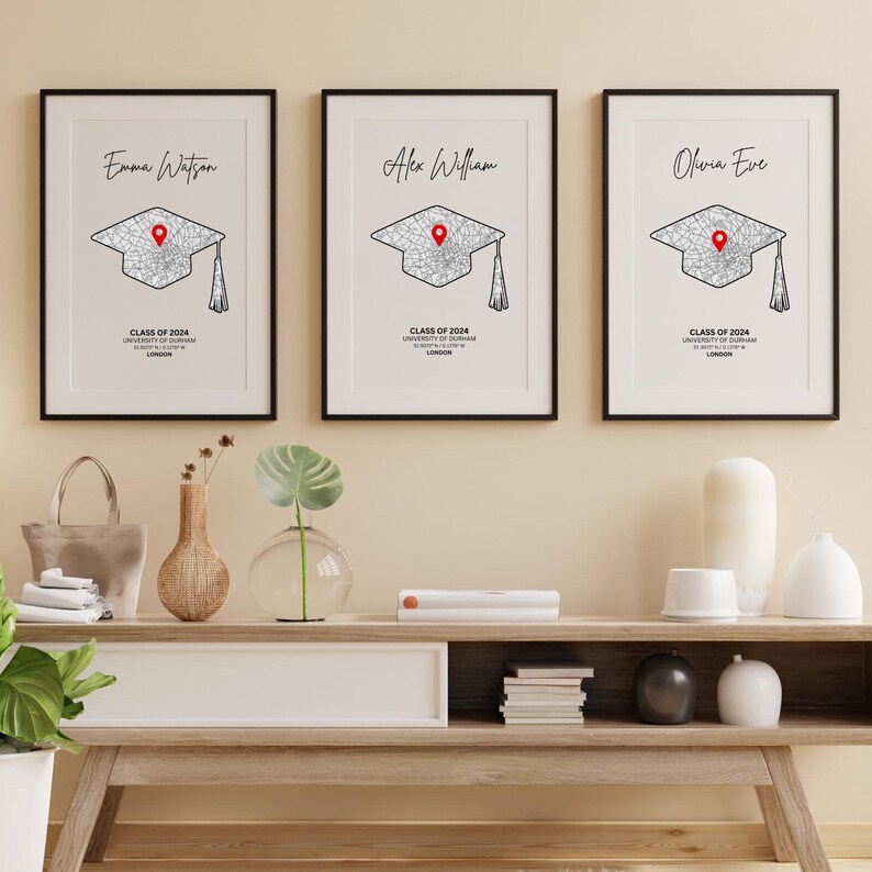 2026 Graduation Print Map Gift – for Daughter, Son’s Convocation ...