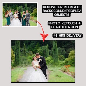 Wedding Photo Editing: Add, Remove, Retouch (Digital File Options Available)