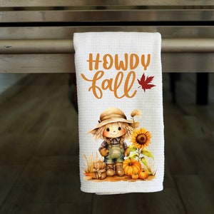 Howdy Fall - Kitchen Towel Sublimation Designs - PNG Design - Digital Download