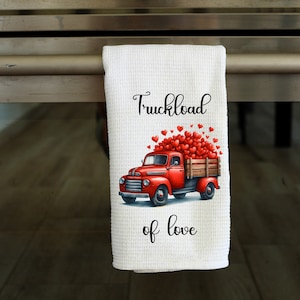 Truckload of Love- Kitchen Towel Sublimation Designs - PNG Design - Digital Download