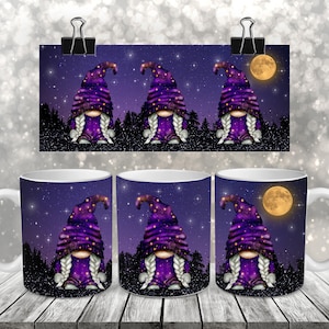 Star Gnomes - Sublimation Coffee Mug Wrap - PNG Design