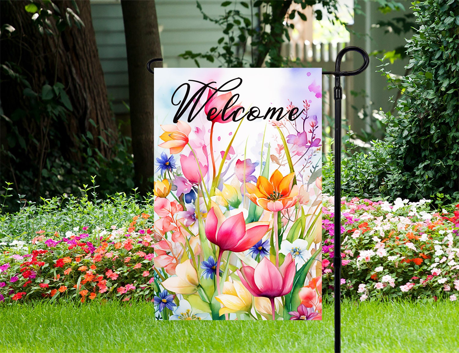 Frühling-Sommer Gartenflagge 71x102 Cm – Doppelseitig, Aus Polyester, Für Veranda, Garten & Terrasse