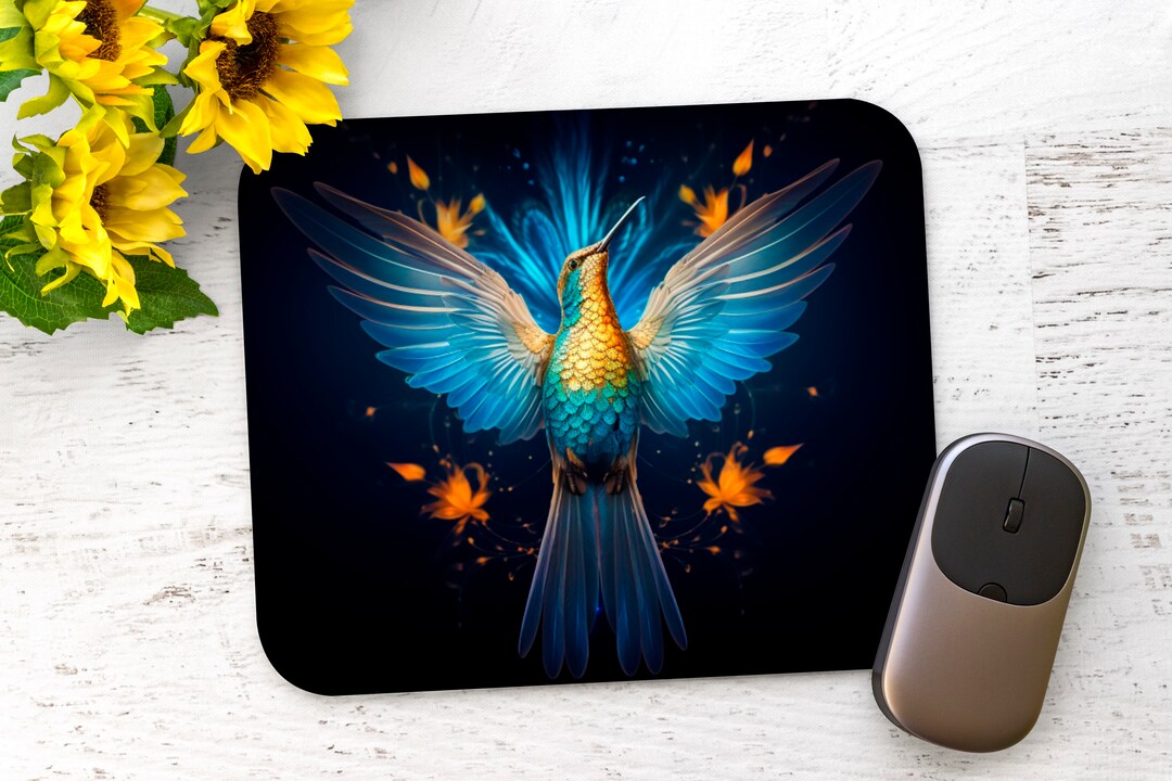 Hummingbird Mouse Hummingbird - Rectangle Mouse Pad - Sublimation Design - PNG Download ...