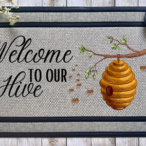 Welcome to Our Hive - Front Doormat Sublimation Design - Digital Download - PNG Digital Design