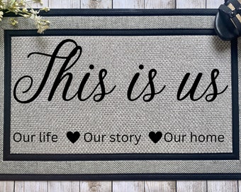 This is us - Front Doormat Sublimation Design - Digital Download - PNG Digital Design