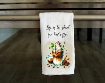 Coffee - Kitchen Towel Sublimation Designs - PNG Design - Digital Download