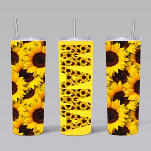 20 ounce Skinny Tumbler Sublimation Design Template Sunflower Mama PNG Digital Download- 20oz Skinny Tumbler Wrap Design