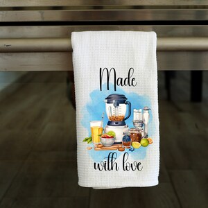 Made With Love Kitchen Towel - Sublimation Design - PNG Design - Digital Download