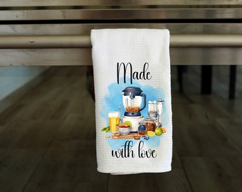 Made With Love Kitchen Towel - Sublimation Design - PNG Design - Digital Download