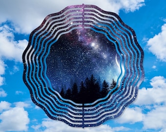 Vindspinnarsublimering - Natthimmel - Vindspinnardesign - 10 tum - PNG-nedladdning