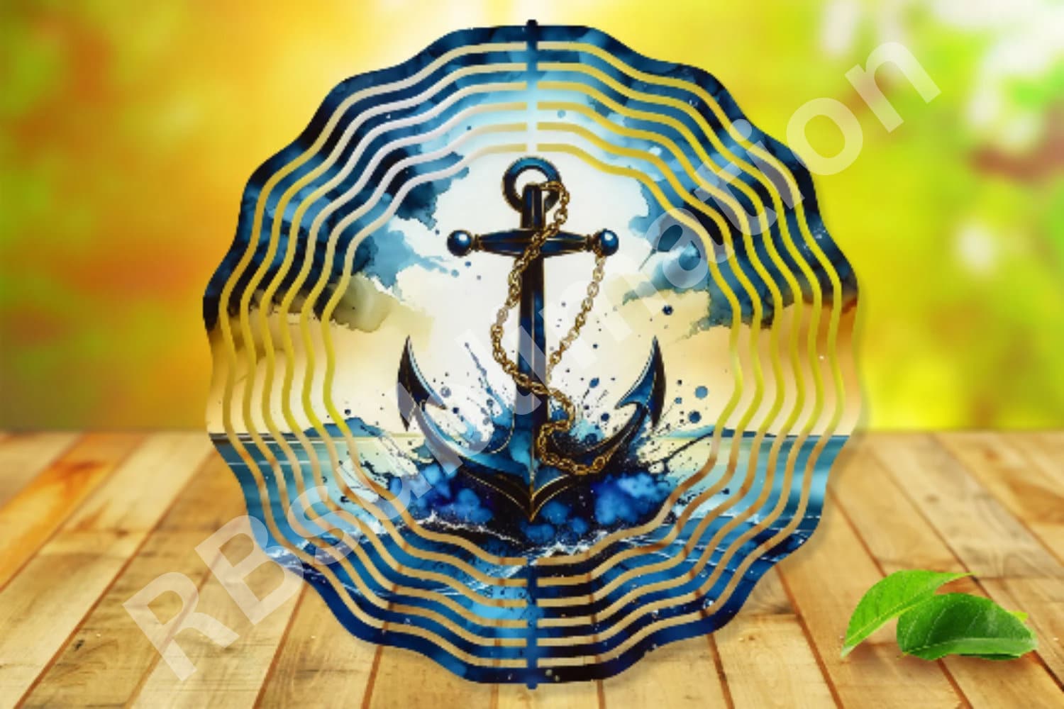 Wind Spinner Sublimation - Alcohol Ink Anchor - Wind Spinner Design ...