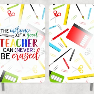 Journal Sublimation - Influence of A Teacher - Journal Wrap - PNG Design