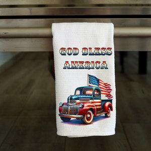 God Bless America- Kitchen Towel Sublimation Designs - PNG Design - Digital Download