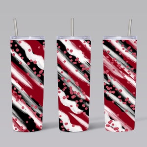 Red Milky Way Sublimation Straight Tumbler Wrap PNG Design- 20oz Skinny Tumbler Wrap Design
