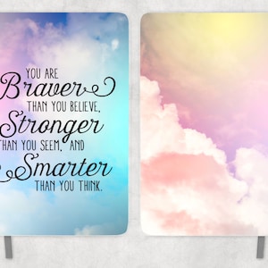 Journal Sublimation - You Aare Braver -  Journal Wrap - PNG Design