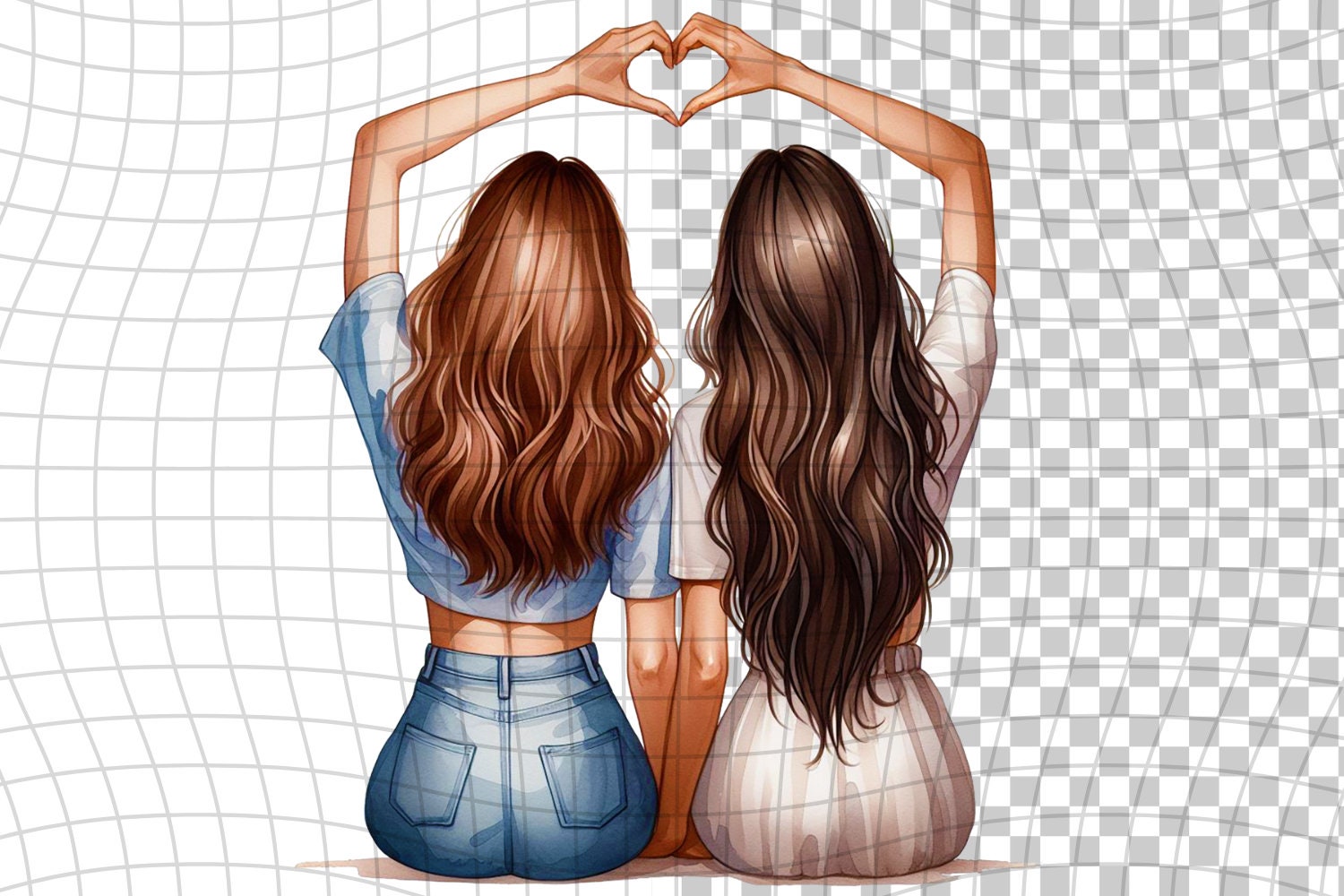 Blonde Friends Art - Etsy, image size:1500x1000