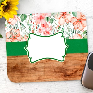Pink Flowers - Mousepad Design - Sublimation PNG Instant Download