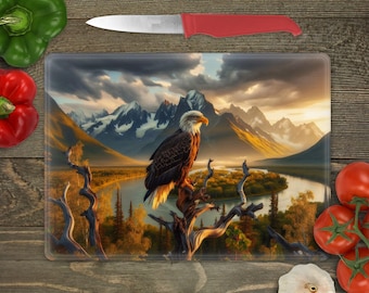 Glass Cutting Board Sublimation - Eagle - 15.5 x 11.25 Inch - PNG Download - Digital Download-