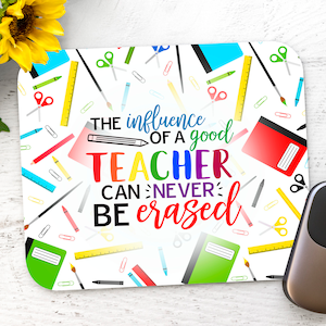 Sublimation Mouse Pad - Influence of A Good Teacher - Rectangle Mouse Pad - PNG Design Instant Download