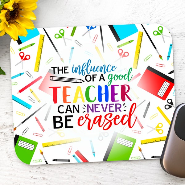 Sublimation Mouse Pad - Influence of A Good Teacher - Rectangle Mouse Pad - PNG Design Instant Download